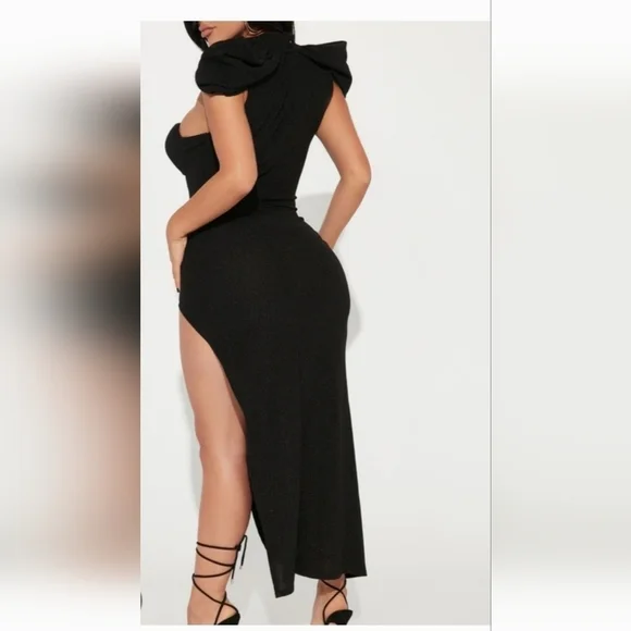 Elegant/ Sexy High Split Dress - Picture 3 of 5